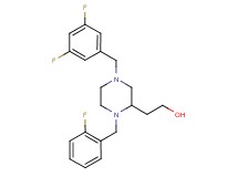 2-[4-(3,5-difluorobenzyl)-1-(2-fluorobenzyl)-2-piperazinyl]ethanol
