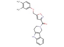 2-({5-[(3,4-dimethylphenoxy)methyl]-3-isoxazolyl}carbonyl)-2,3,4,5-tetrahydro-1H-pyrido[4,3-b]indole