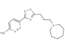1-{3-[3-(6-methyl-3-pyridazinyl)-1,2,4-oxadiazol-5-yl]propyl}azepane