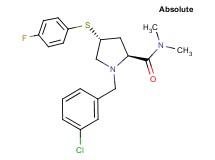 (4R)-1-(3-chlorobenzyl)-4-[(4-fluorophenyl)thio]-N,N-dimethyl-L-prolinamide