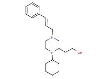 2-{1-cyclohexyl-4-[(2E)-3-phenyl-2-propen-1-yl]-2-piperazinyl}ethanol