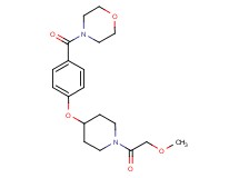 4-(4-{[1-(methoxyacetyl)piperidin-4-yl]oxy}benzoyl)morpholine