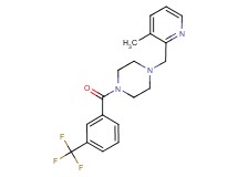 1-[(3-methyl-2-pyridinyl)methyl]-4-[3-(trifluoromethyl)benzoyl]piperazine