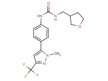 N-{4-[1-methyl-3-(trifluoromethyl)-1H-pyrazol-5-yl]phenyl}-N'-(tetrahydrofuran-3-ylmethyl)urea