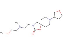 3-{2-[(2-methoxyethyl)(methyl)amino]ethyl}-8-(tetrahydrofuran-3-yl)-1-oxa-3,8-diazaspiro[4.5]decan-2-one