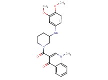 3-({3-[(3,4-dimethoxyphenyl)amino]-1-piperidinyl}carbonyl)-1-methyl-4(1H)-quinolinone