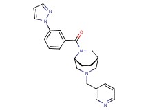 (1S*,5R*)-6-[3-(1H-pyrazol-1-yl)benzoyl]-3-(pyridin-3-ylmethyl)-3,6-diazabicyclo[3.2.2]nonane