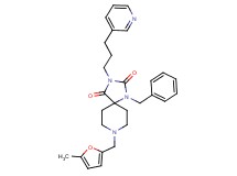 1-benzyl-8-[(5-methyl-2-furyl)methyl]-3-[3-(3-pyridinyl)propyl]-1,3,8-triazaspiro[4.5]decane-2,4-dione