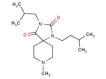 3-isobutyl-8-methyl-1-(3-methylbutyl)-1,3,8-triazaspiro[4.5]decane-2,4-dione