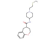 N-{1-[2-(methylthio)ethyl]piperidin-4-yl}-2,3,4,5-tetrahydro-1-benzoxepine-4-carboxamide