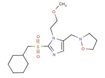 2-{[2-[(cyclohexylmethyl)sulfonyl]-1-(2-methoxyethyl)-1H-imidazol-5-yl]methyl}isoxazolidine