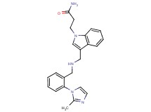 3-[3-({[2-(2-methyl-1H-imidazol-1-yl)benzyl]amino}methyl)-1H-indol-1-yl]propanamide