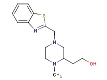 2-[4-(1,3-benzothiazol-2-ylmethyl)-1-methyl-2-piperazinyl]ethanol