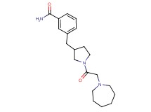 3-{[1-(1-azepanylacetyl)-3-pyrrolidinyl]methyl}benzamide