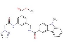 methyl 3-({[(9-methyl-9H-carbazol-3-yl)carbonyl]amino}methyl)-5-[(1H-pyrazol-1-ylacetyl)amino]benzoate