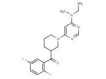 (2,5-difluorophenyl)(1-{6-[ethyl(methyl)amino]pyrimidin-4-yl}piperidin-3-yl)methanone