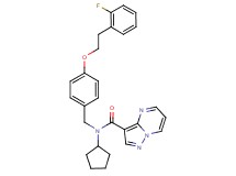 N-cyclopentyl-N-{4-[2-(2-fluorophenyl)ethoxy]benzyl}pyrazolo[1,5-a]pyrimidine-3-carboxamide