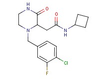 2-[1-(4-chloro-3-fluorobenzyl)-3-oxo-2-piperazinyl]-N-cyclobutylacetamide