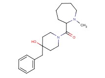 4-benzyl-1-[(1-methyl-2-azepanyl)carbonyl]-4-piperidinol