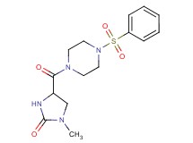 1-methyl-4-{[4-(phenylsulfonyl)-1-piperazinyl]carbonyl}-2-imidazolidinone