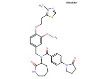 N-{3-methoxy-4-[2-(4-methyl-1,3-thiazol-5-yl)ethoxy]benzyl}-N-[(3S)-2-oxo-3-azepanyl]-4-(2-oxo-1-pyrrolidinyl)benzamide