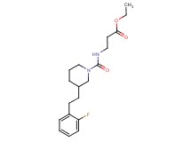 ethyl N-({3-[2-(2-fluorophenyl)ethyl]-1-piperidinyl}carbonyl)-beta-alaninate