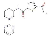5-acetyl-N-[1-(2-pyrimidinyl)-3-piperidinyl]-2-thiophenecarboxamide