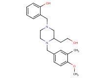 2-{[3-(2-hydroxyethyl)-4-(4-methoxy-3-methylbenzyl)-1-piperazinyl]methyl}phenol