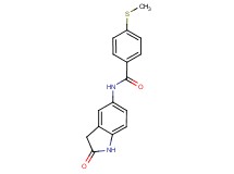 4-(methylthio)-N-(2-oxo-2,3-dihydro-1H-indol-5-yl)benzamide