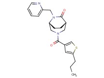 (1S*,5R*)-3-[(5-propyl-3-thienyl)carbonyl]-6-(pyridin-2-ylmethyl)-3,6-diazabicyclo[3.2.2]nonan-7-one
