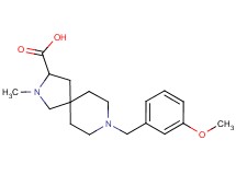 8-(3-methoxybenzyl)-2-methyl-2,8-diazaspiro[4.5]decane-3-carboxylic acid