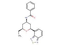 N-[(2S*,4R*,6S*)-2-(2,1,3-benzothiadiazol-4-yl)-6-ethyltetrahydro-2H-pyran-4-yl]benzamide