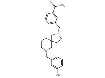 1-(3-{[7-(3-methylbenzyl)-2,7-diazaspiro[4.5]dec-2-yl]methyl}phenyl)ethanone