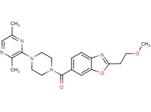 6-{[4-(3,6-dimethyl-2-pyrazinyl)-1-piperazinyl]carbonyl}-2-(2-methoxyethyl)-1,3-benzoxazole