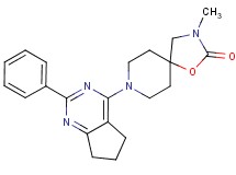 3-methyl-8-(2-phenyl-6,7-dihydro-5H-cyclopenta[d]pyrimidin-4-yl)-1-oxa-3,8-diazaspiro[4.5]decan-2-one
