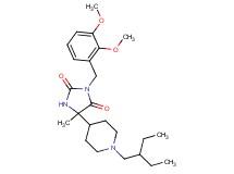 3-(2,3-dimethoxybenzyl)-5-[1-(2-ethylbutyl)-4-piperidinyl]-5-methyl-2,4-imidazolidinedione