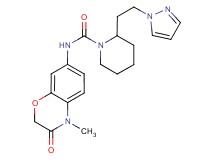 N-(4-methyl-3-oxo-3,4-dihydro-2H-1,4-benzoxazin-7-yl)-2-[2-(1H-pyrazol-1-yl)ethyl]piperidine-1-carboxamide