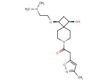 (1R*,3S*)-3-[2-(dimethylamino)ethoxy]-7-[(3-methylisoxazol-5-yl)acetyl]-7-azaspiro[3.5]nonan-1-ol