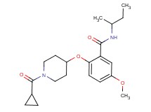 N-(sec-butyl)-2-{[1-(cyclopropylcarbonyl)piperidin-4-yl]oxy}-5-methoxybenzamide