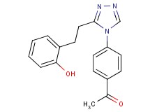 1-(4-{3-[2-(2-hydroxyphenyl)ethyl]-4H-1,2,4-triazol-4-yl}phenyl)ethanone