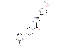 1-{[3-(4-methoxyphenyl)-1H-pyrazol-5-yl]carbonyl}-4-(6-methyl-2-pyridinyl)piperazine