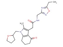 N-[(5-ethyl-1,2,4-oxadiazol-3-yl)methyl]-2-[2-methyl-4-oxo-1-(tetrahydrofuran-2-ylmethyl)-4,5,6,7-tetrahydro-1H-indol-3-yl]acetamide