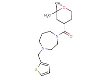 1-[(2,2-dimethyltetrahydro-2H-pyran-4-yl)carbonyl]-4-(2-thienylmethyl)-1,4-diazepane