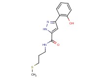 3-(2-hydroxyphenyl)-N-[3-(methylthio)propyl]-1H-pyrazole-5-carboxamide