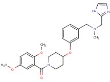 (3-{[1-(2,5-dimethoxybenzoyl)-4-piperidinyl]oxy}benzyl)(1H-imidazol-2-ylmethyl)methylamine