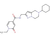 N-[(5-cyclohexyl-4,5,6,7-tetrahydropyrazolo[1,5-a]pyrazin-2-yl)methyl]-1-ethyl-2-oxo-1,2-dihydropyridine-4-carboxamide