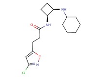 3-(3-chloro-5-isoxazolyl)-N-[(1S*,2R*)-2-(cyclohexylamino)cyclobutyl]propanamide