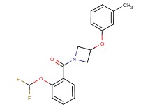 1-[2-(difluoromethoxy)benzoyl]-3-(3-methylphenoxy)azetidine