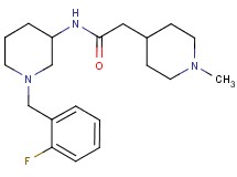 N-[1-(2-fluorobenzyl)-3-piperidinyl]-2-(1-methyl-4-piperidinyl)acetamide