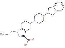 5-[4-(2,3-dihydro-1H-inden-2-yl)piperazin-1-yl]-1-propyl-4,5,6,7-tetrahydro-1H-indazole-3-carboxylic acid